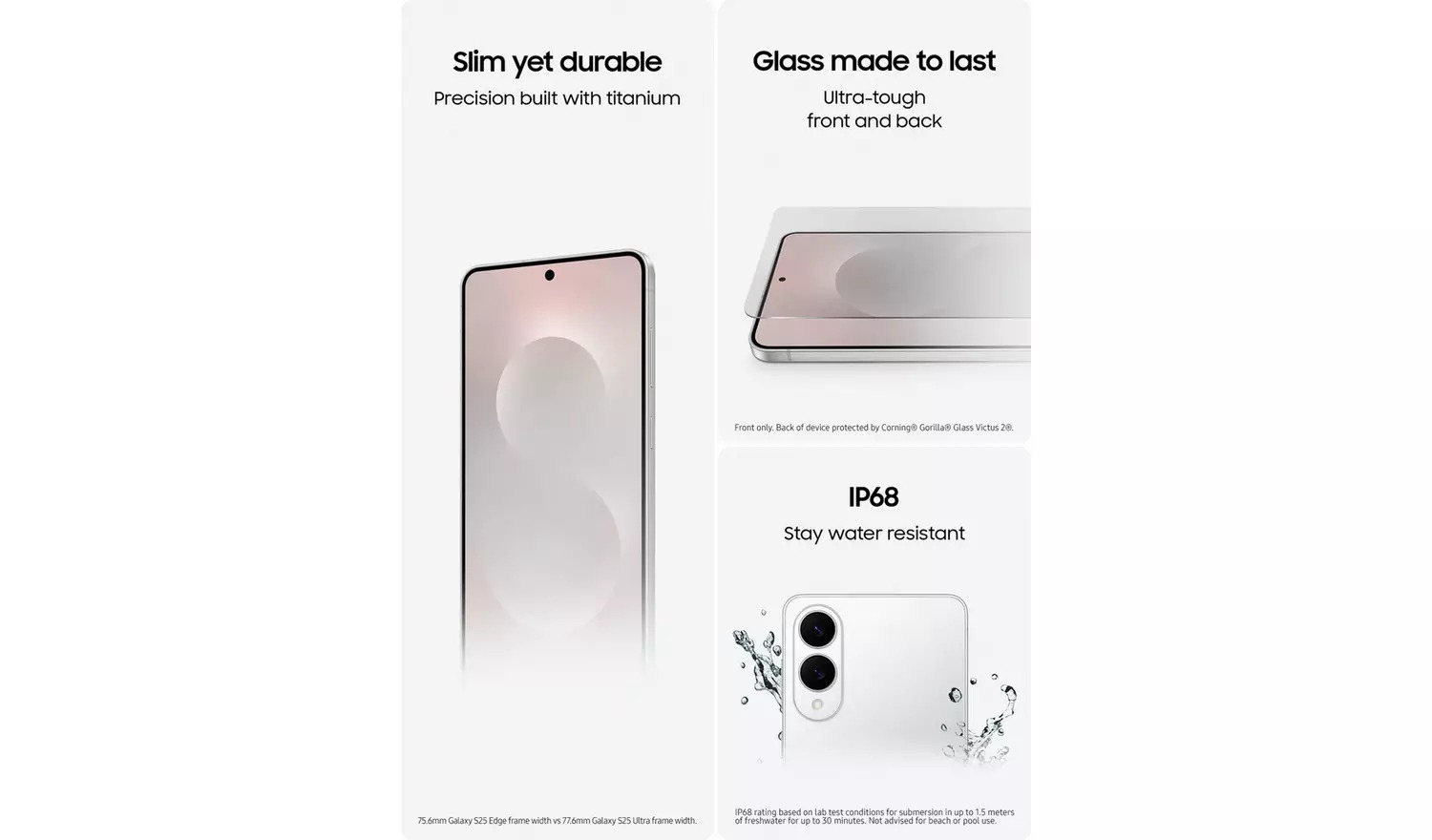 NEW Samsung Galaxy S25 Edge 5G SIM-Free Unlocked 512GB AI Smartphone - Silver